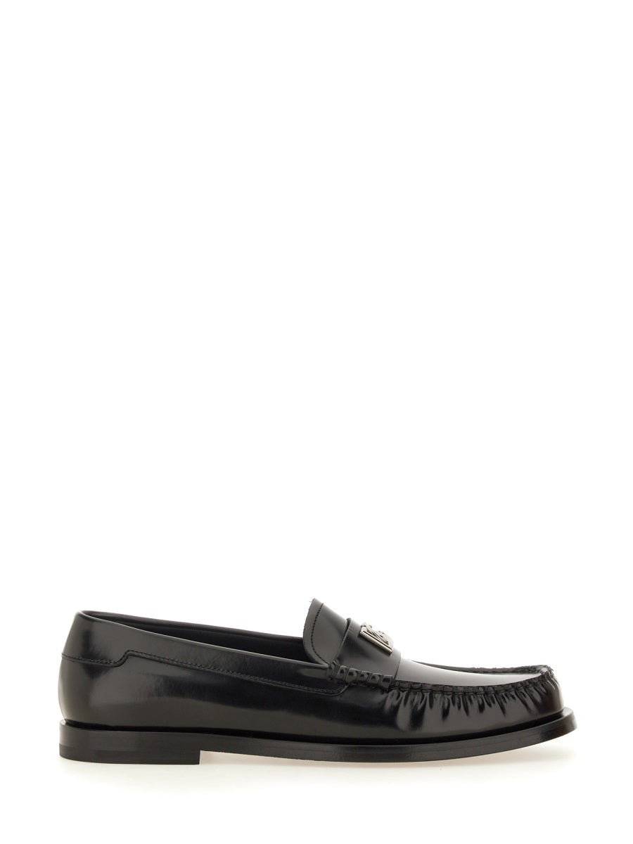 DOLCE & GABBANA Elegantly Crafted Leather Loafers for Women