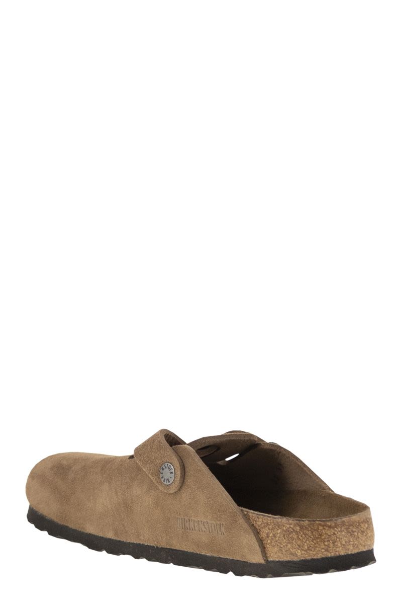 BIRKENSTOCK Suede Boston Classic Clogs for Women - 2.5 cm Sole Height