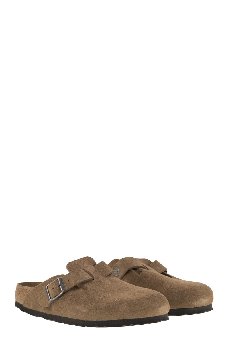 BIRKENSTOCK Suede Boston Classic Clogs for Women - 2.5 cm Sole Height