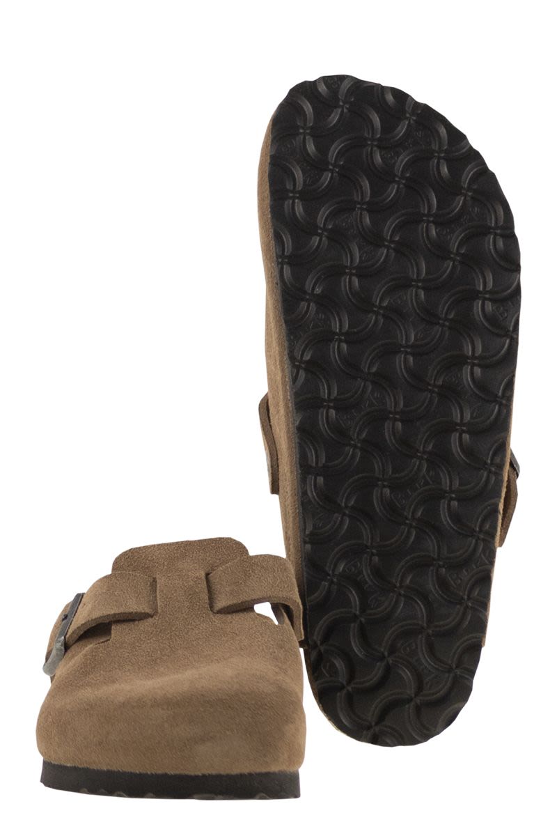 BIRKENSTOCK Suede Boston Classic Clogs for Women - 2.5 cm Sole Height