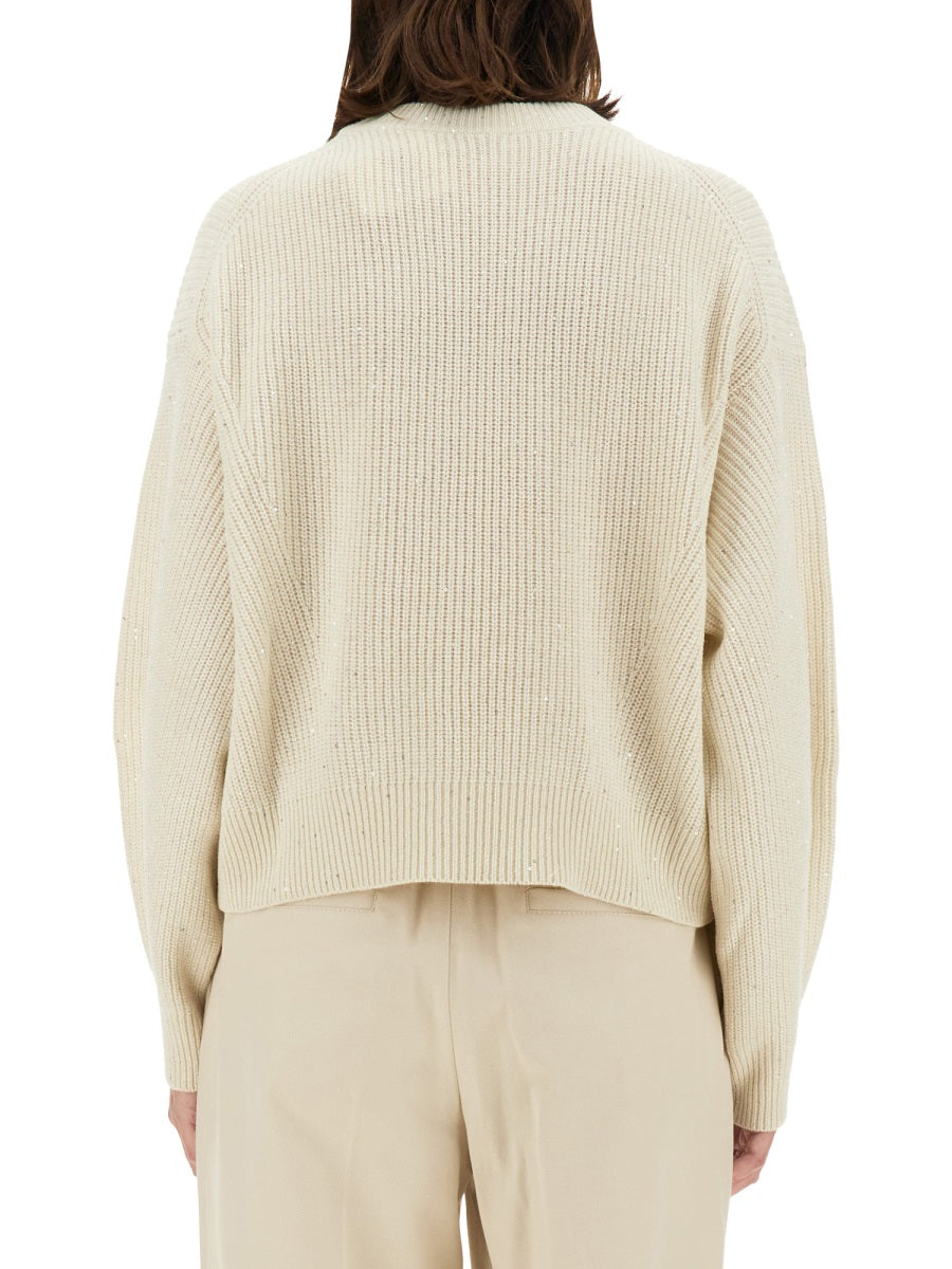 BRUNELLO CUCINELLI Luxurious Cashmere Blend Sweater - Regular Fit