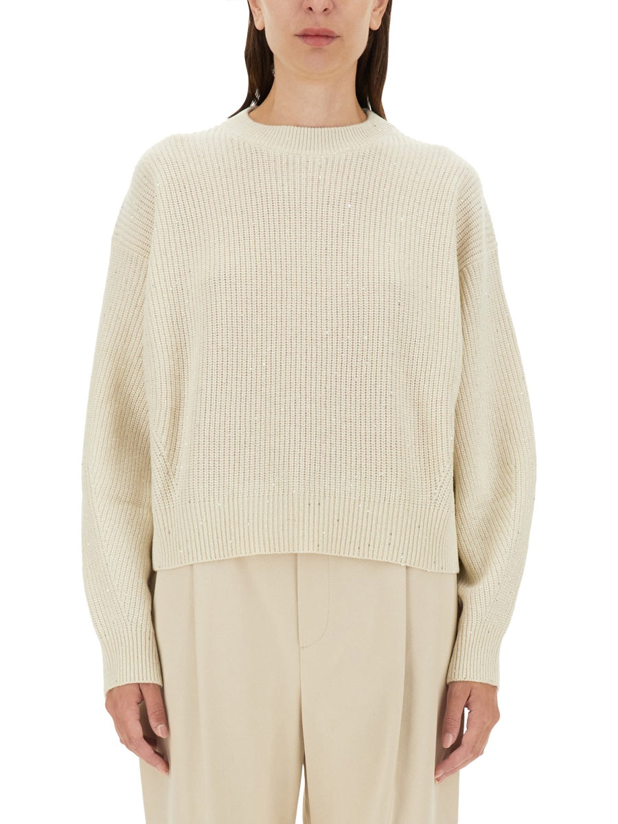 BRUNELLO CUCINELLI Luxurious Cashmere Blend Sweater - Regular Fit