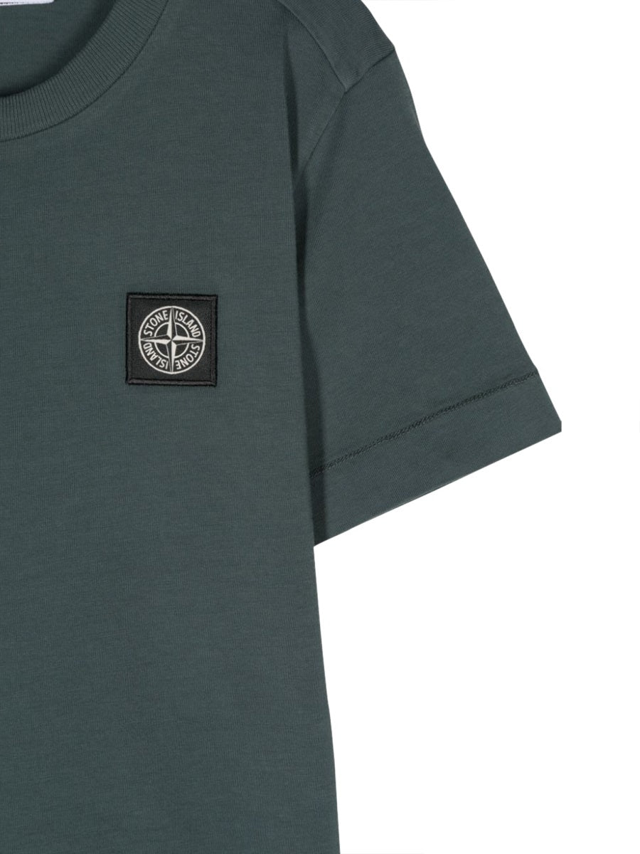 STONE ISLAND Boys' Mini Cotton T-Shirt