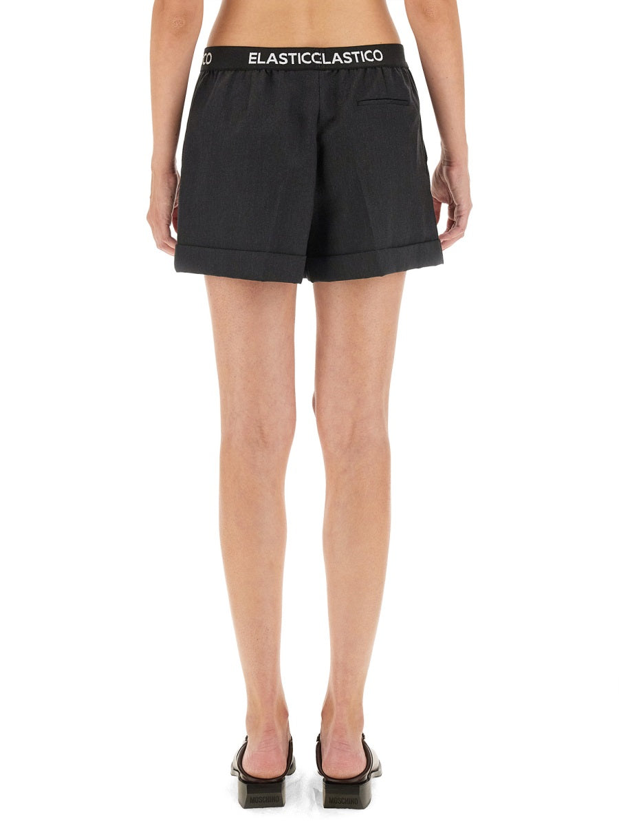 MOSCHINO Women's Regular Fit Mini Wool Shorts - Size 40