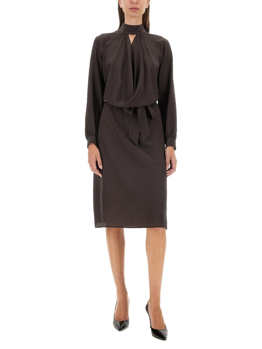 KITON Elegant Silk Dress - Regular Fit, Size 40