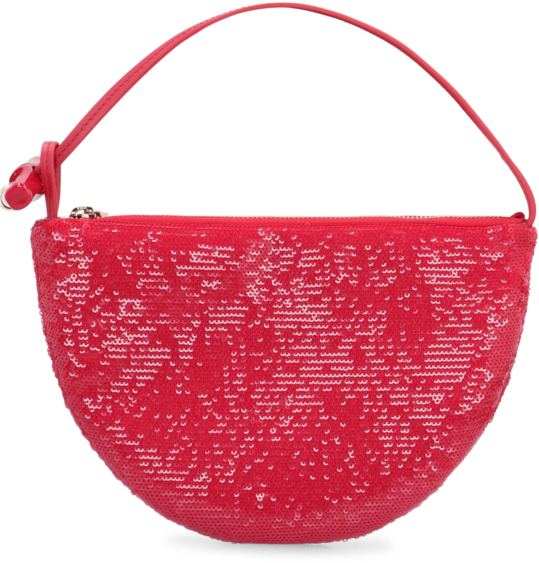 LONGCHAMP Mini Shoulder Clutch with Sequins and Leather Details