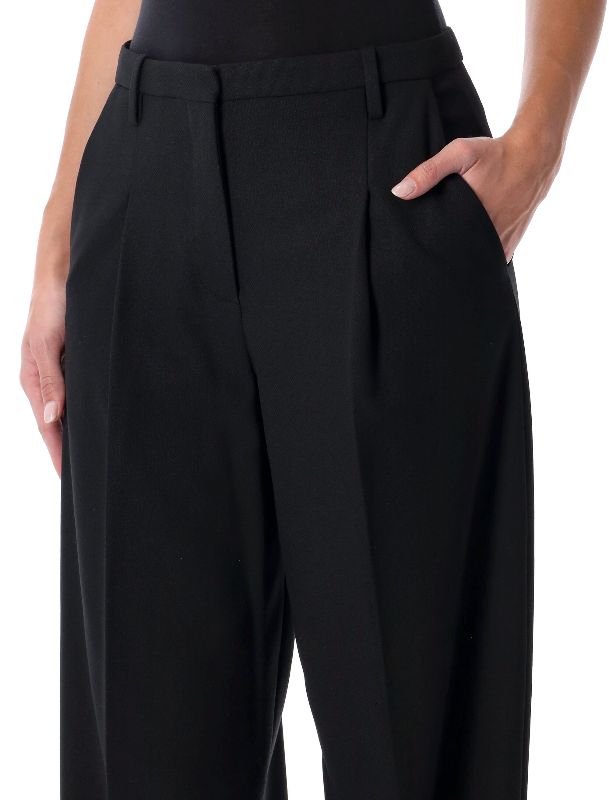 BY MALENE BIRGER High-Waisted Wide-Leg Trousers
