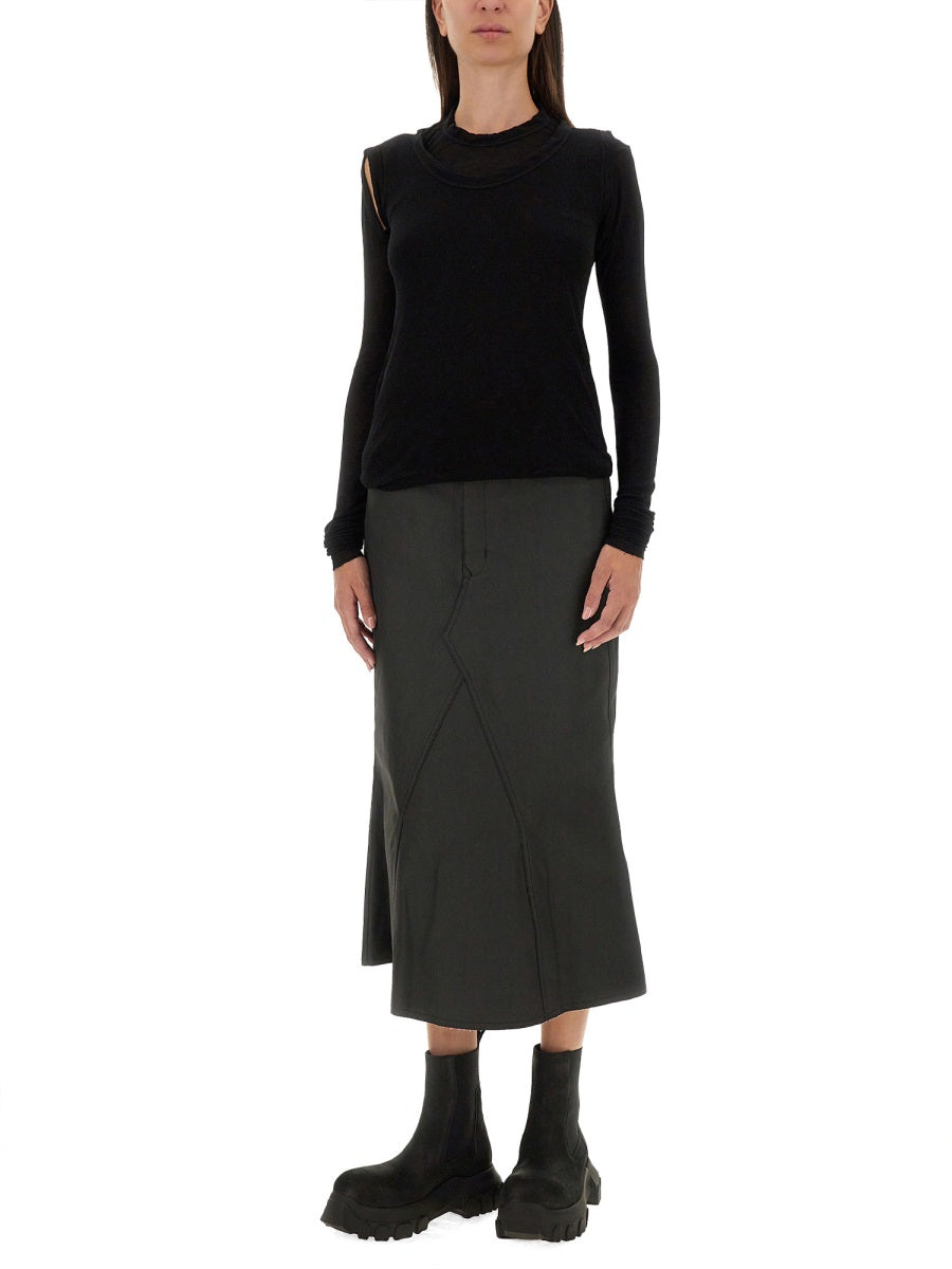 RICK OWENS Elevated Denim Skirt - Size 40