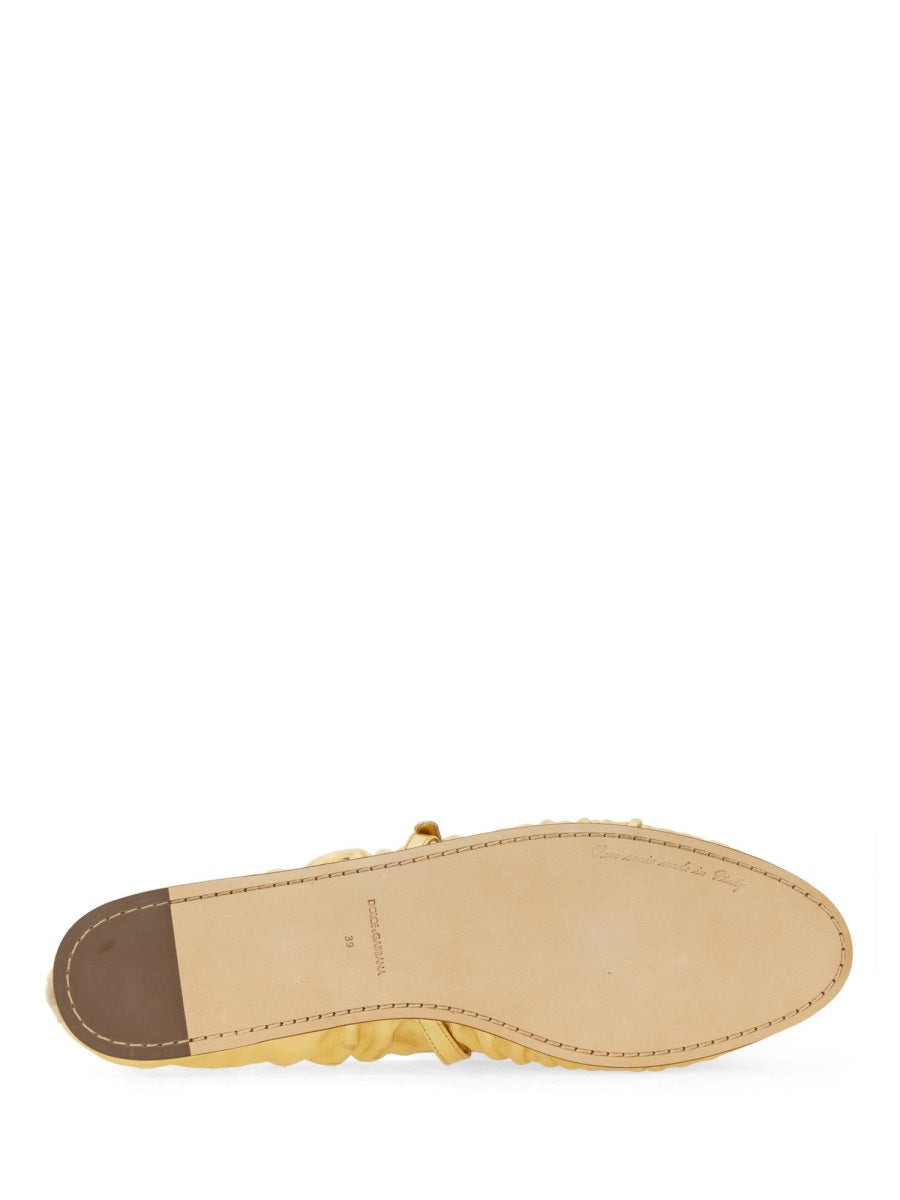 DOLCE & GABBANA Nappa Ballerina Flats