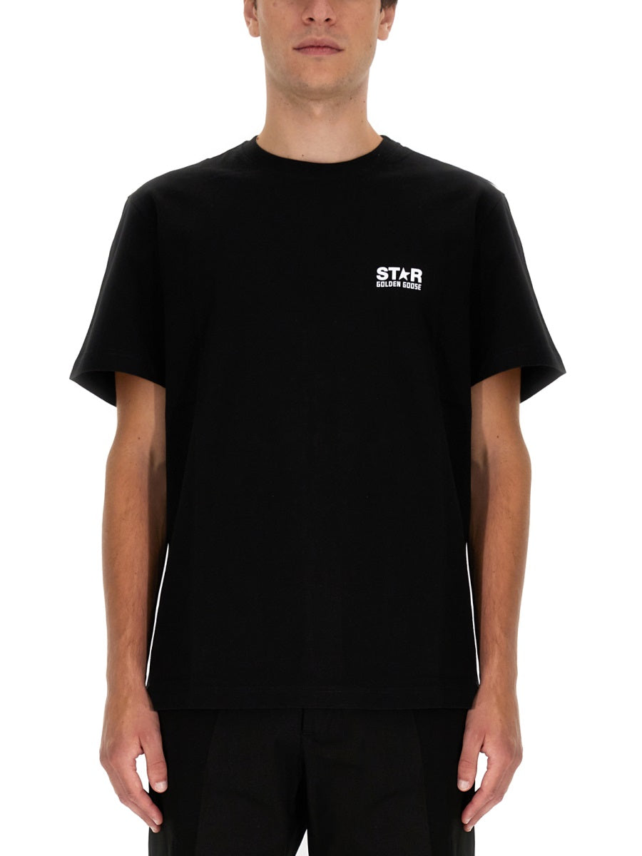 GOLDEN GOOSE Stylish Logo T-Shirt for Men