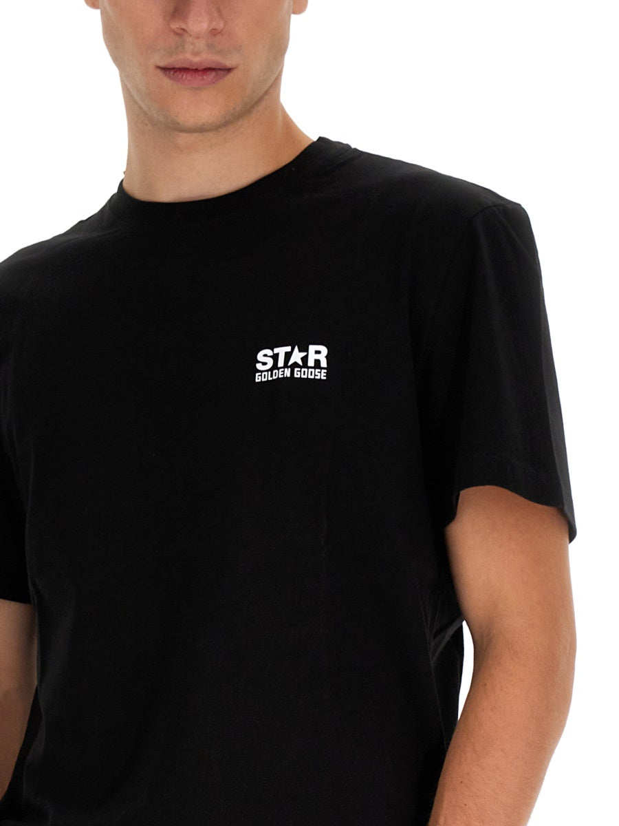 GOLDEN GOOSE Stylish Logo T-Shirt for Men