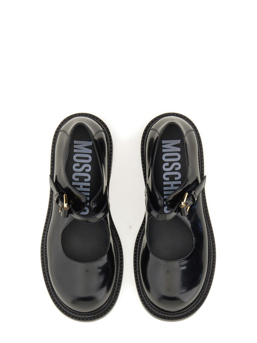 MOSCHINO Women's Olive Moccasin Flats