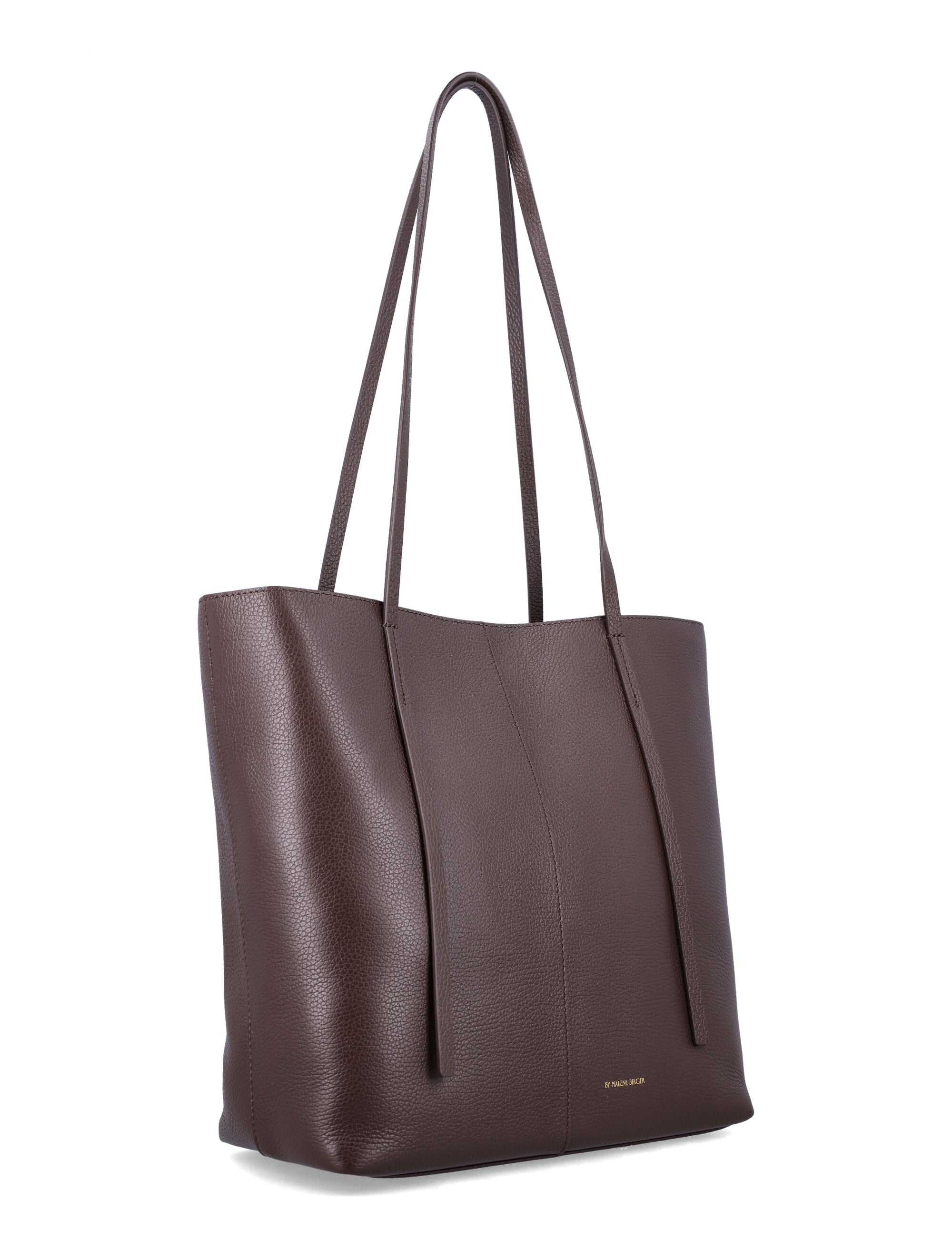 BY MALENE BIRGER Square Leather Tote Handbag - 32x39x14 cm
