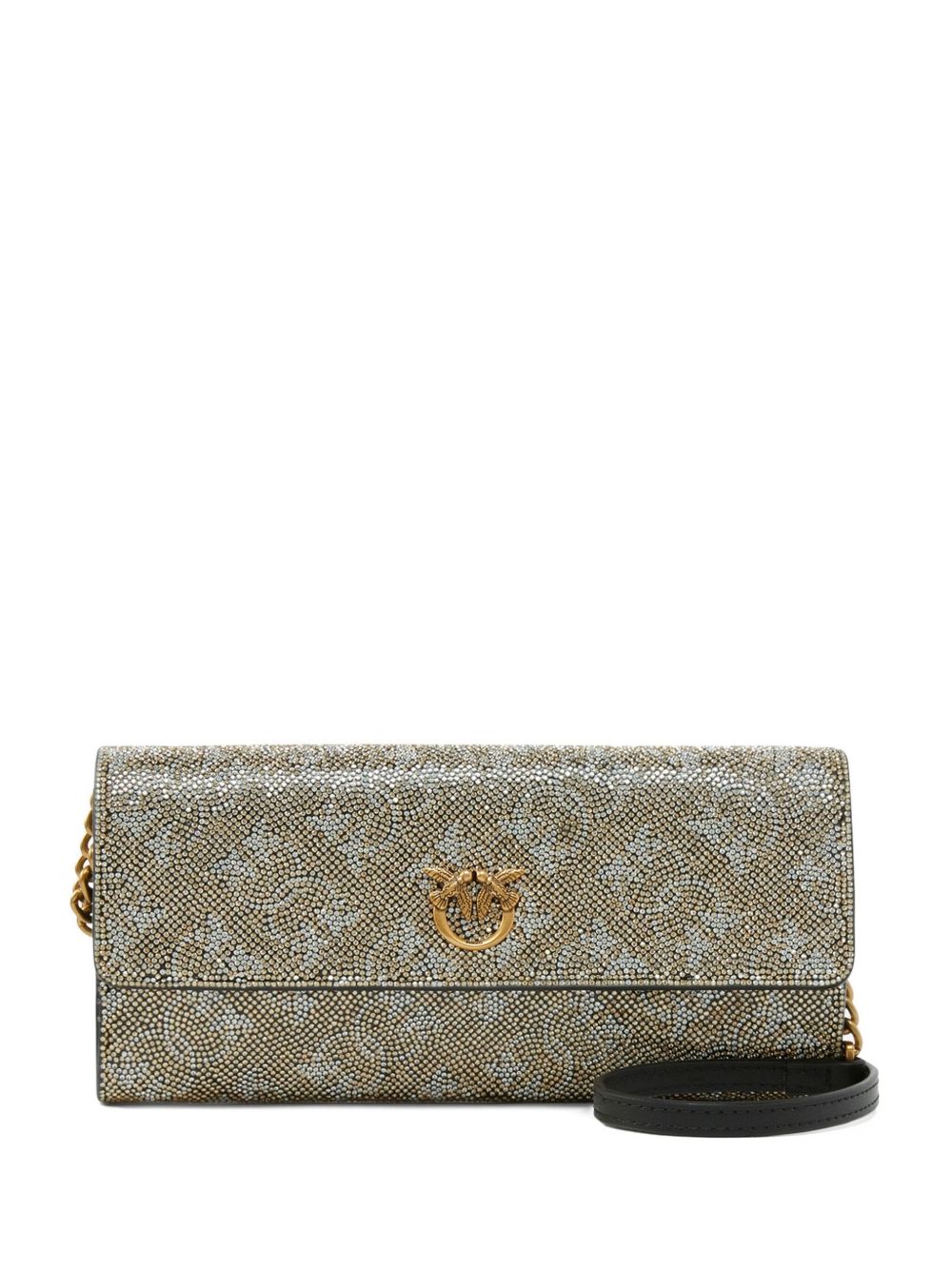 PINKO Mini Crystal Embellished Wallet