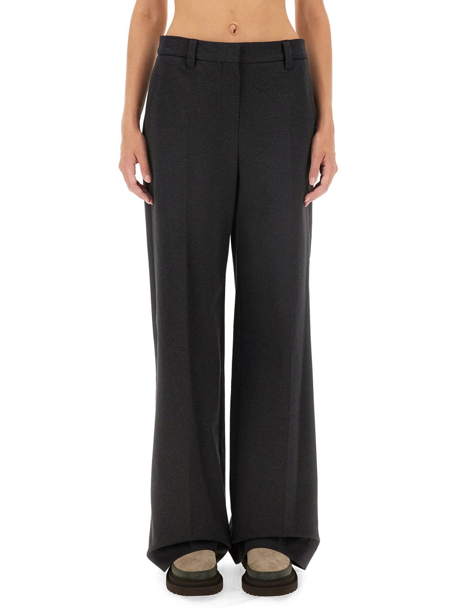 BRUNELLO CUCINELLI Wide Leg Pants for Women - FW24 Collection