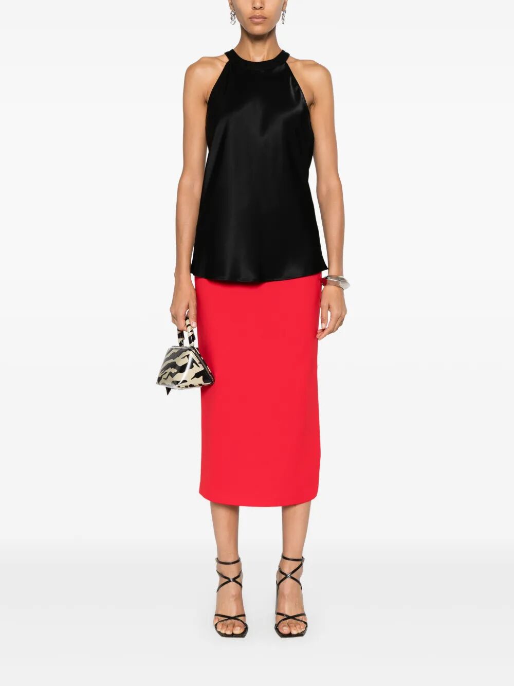 PINKO Satin Talange Mini Top for Women - FW25