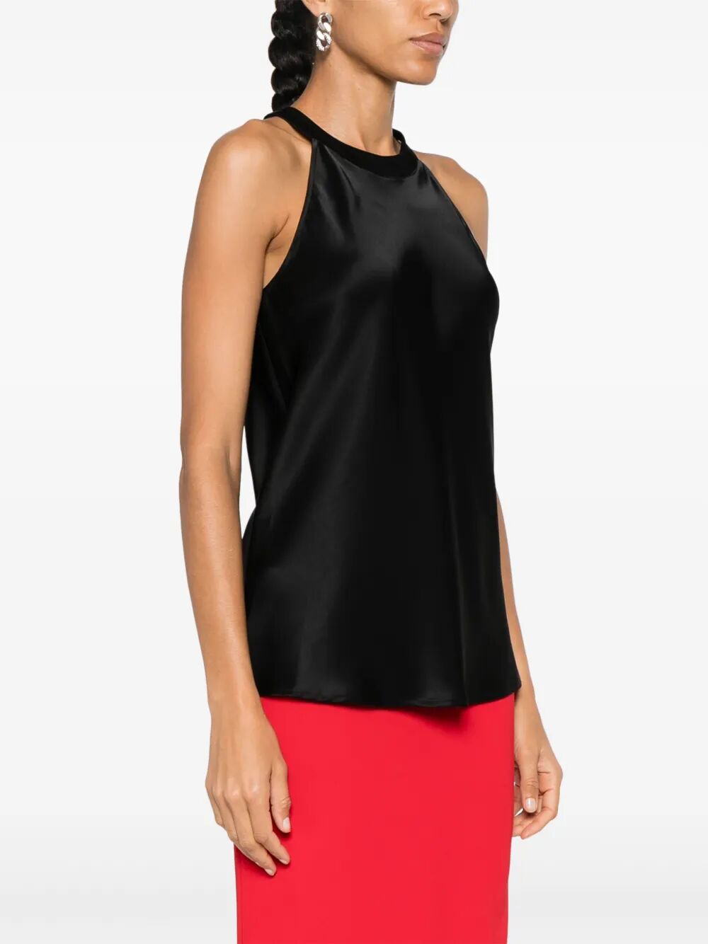 PINKO Satin Talange Mini Top for Women - FW25