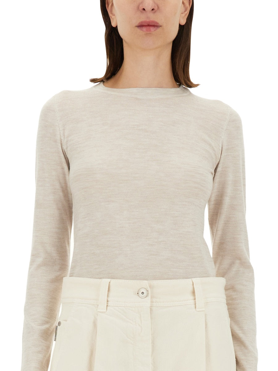 BRUNELLO CUCINELLI Slim Fit Cashmere-Silk Blend Shirt - Size S