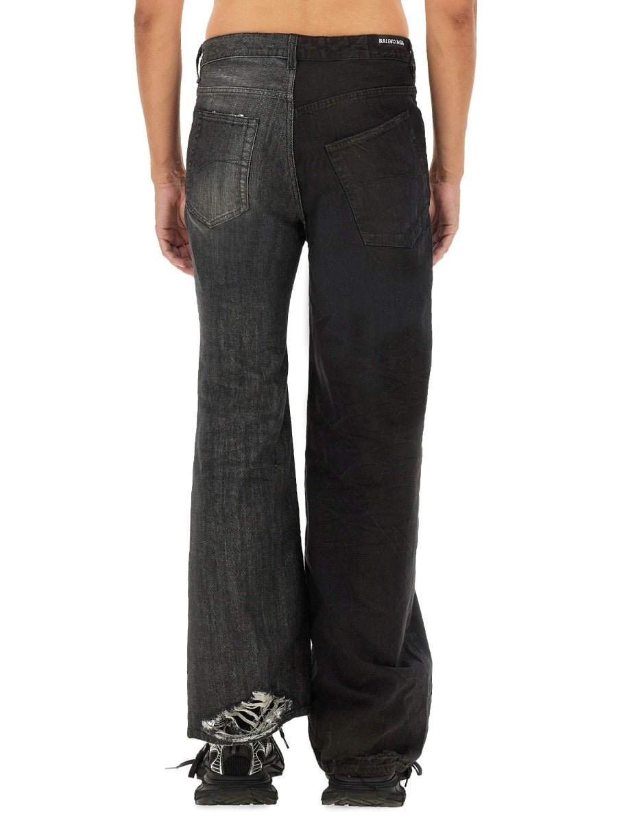 BALENCIAGA Large Fit Fifty-Fifty Jeans