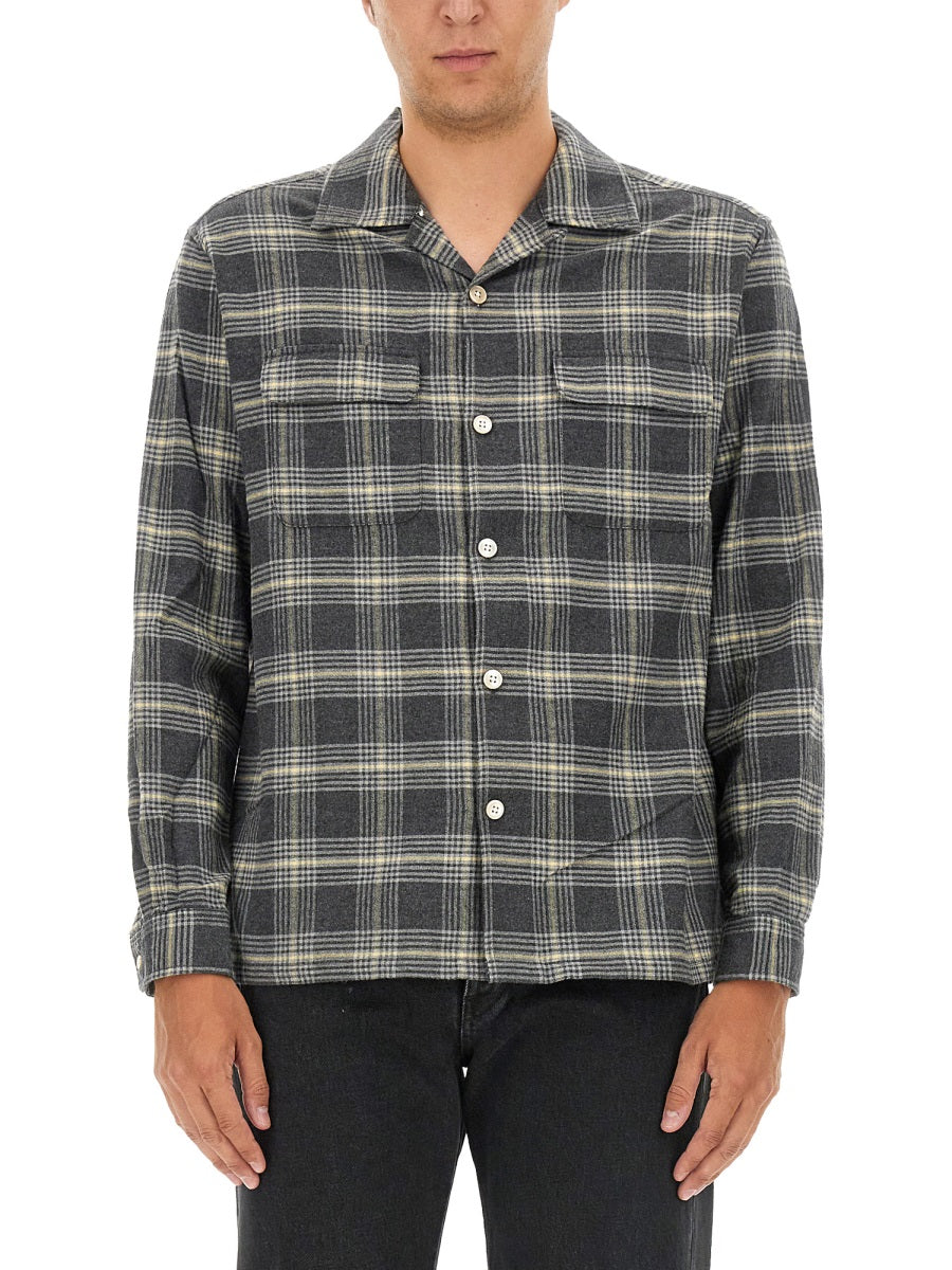 SUNFLOWER Men's Plaid Shirt - Size L
