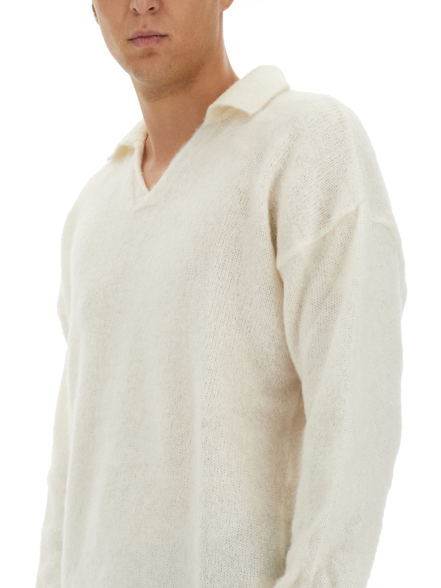 FAMILY FIRST Men's Knit Polo Size L for Fall 2024