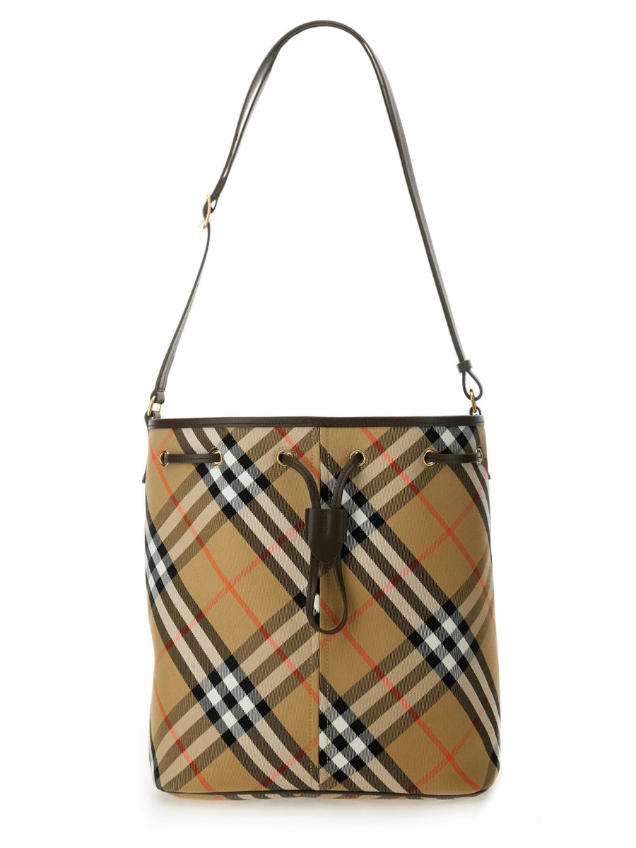 BURBERRY Check Bucket Handbag - Mini Size for Women