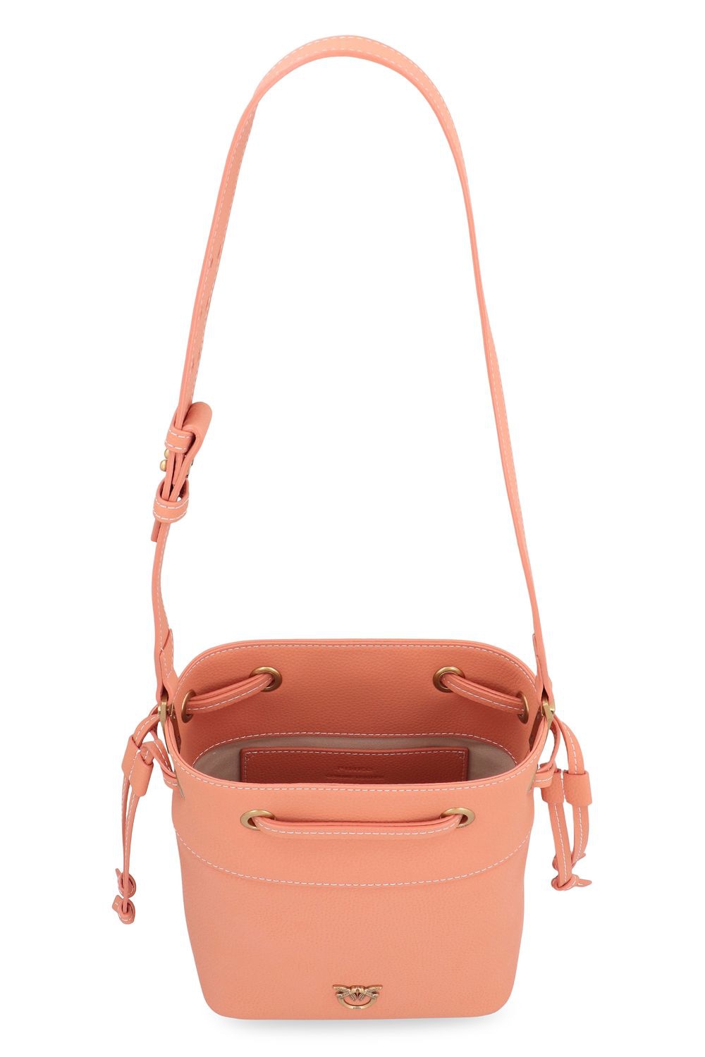 PINKO Leather Bucket Handbag 19x21x11 CM