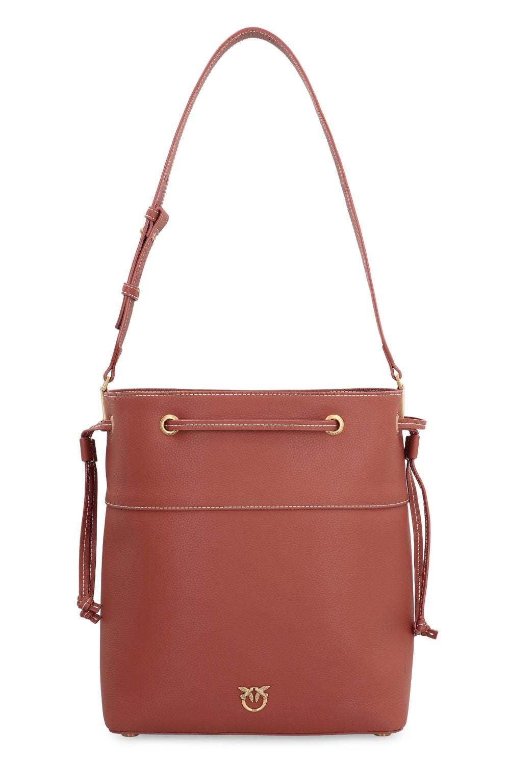 PINKO Leather Bucket Handbag - 25 cm x 29 cm