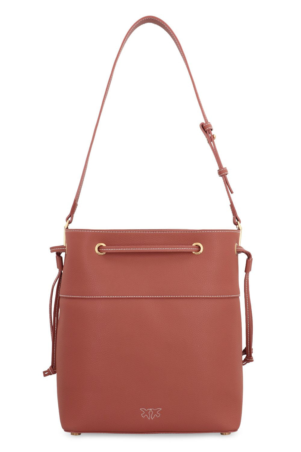 PINKO Leather Bucket Handbag - 25 cm x 29 cm