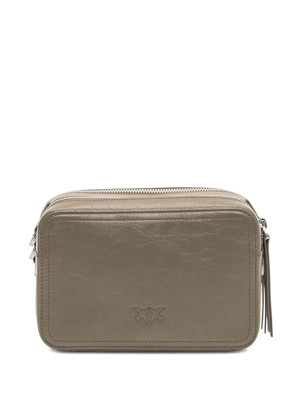 PINKO Love Metallic Crossbody Mini Handbag