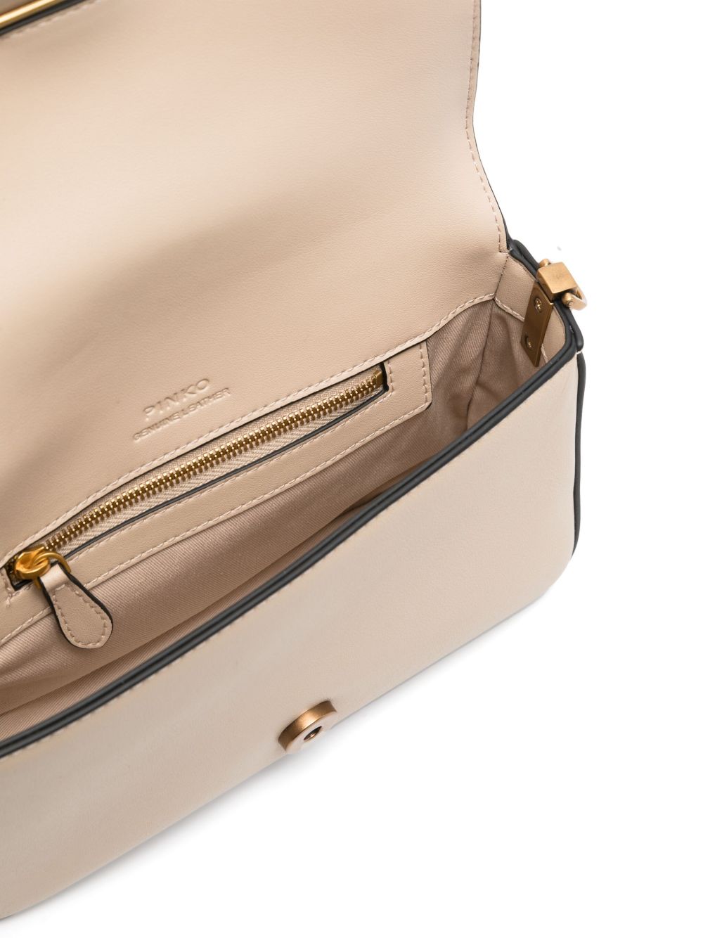 PINKO Luxurious Leather Handbag with Chain and Adjustable Strap