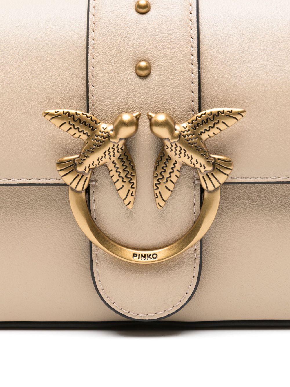 PINKO Luxurious Leather Handbag with Chain and Adjustable Strap