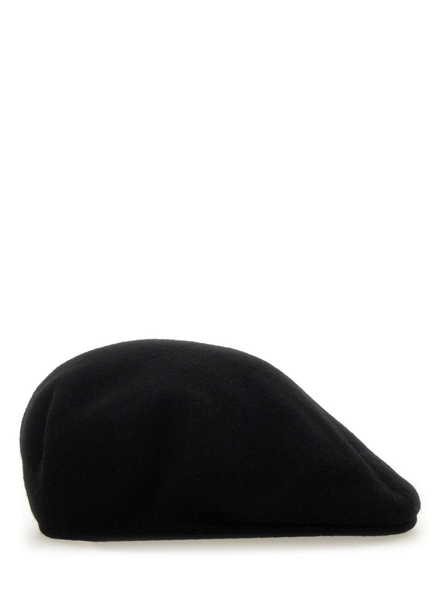 MARINE SERRE Wool Logo Beret Hat