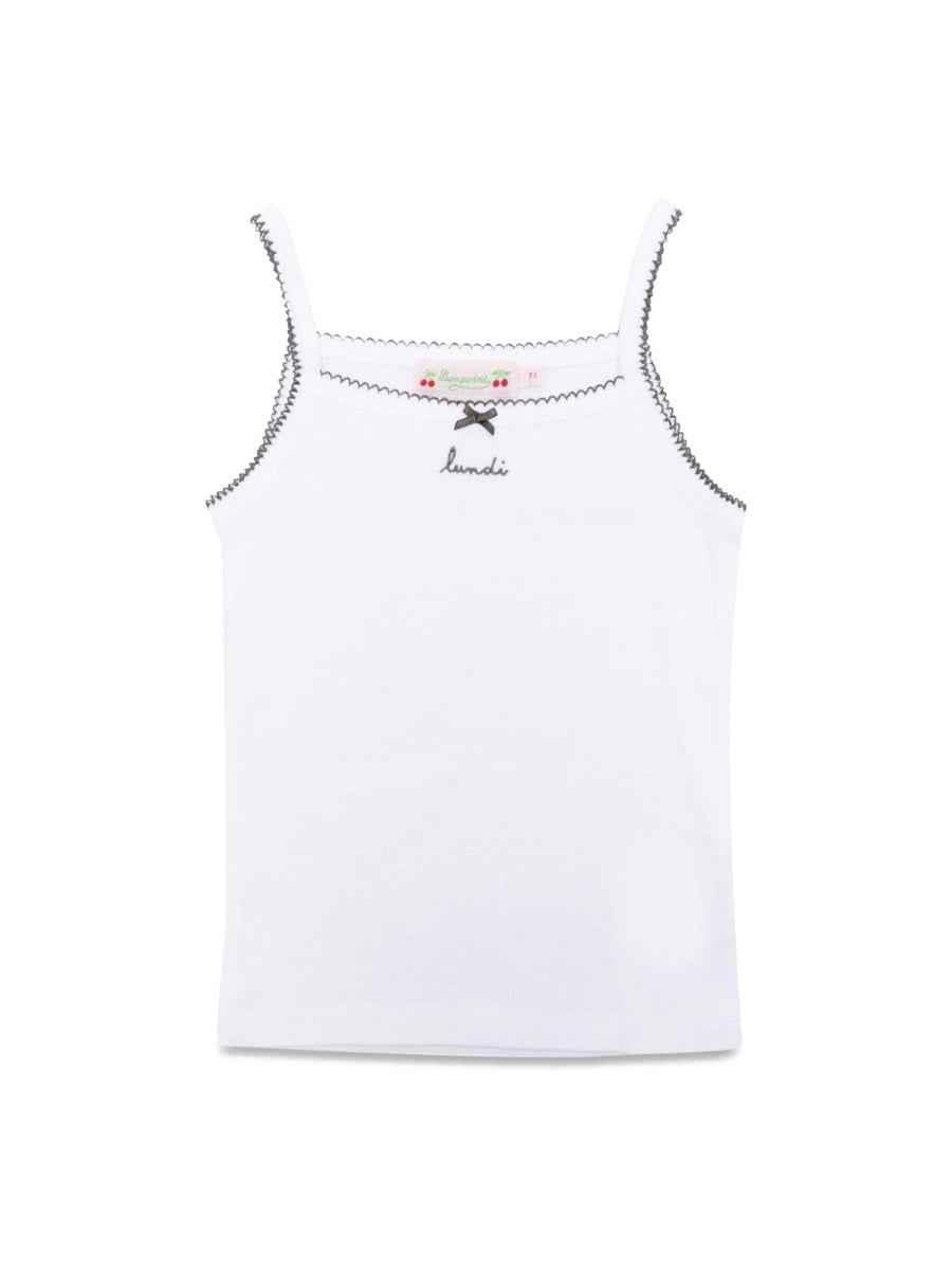 BONPOINT Biological Cotton Mini Tank Top for Girls - FW25