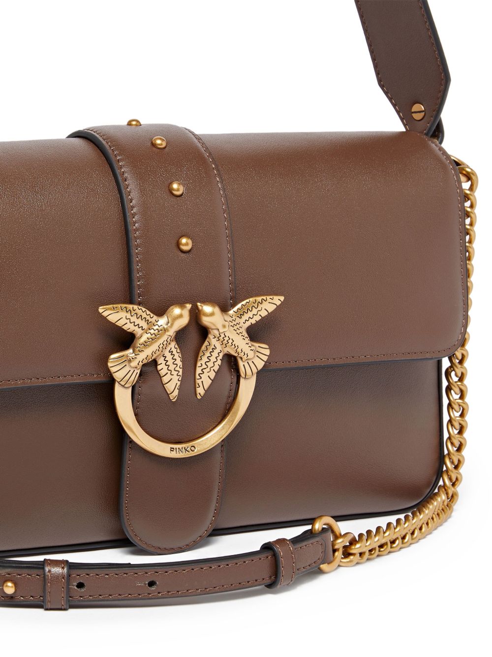 PINKO Leather Crossbody Handbag for Women - FW25 Collection
