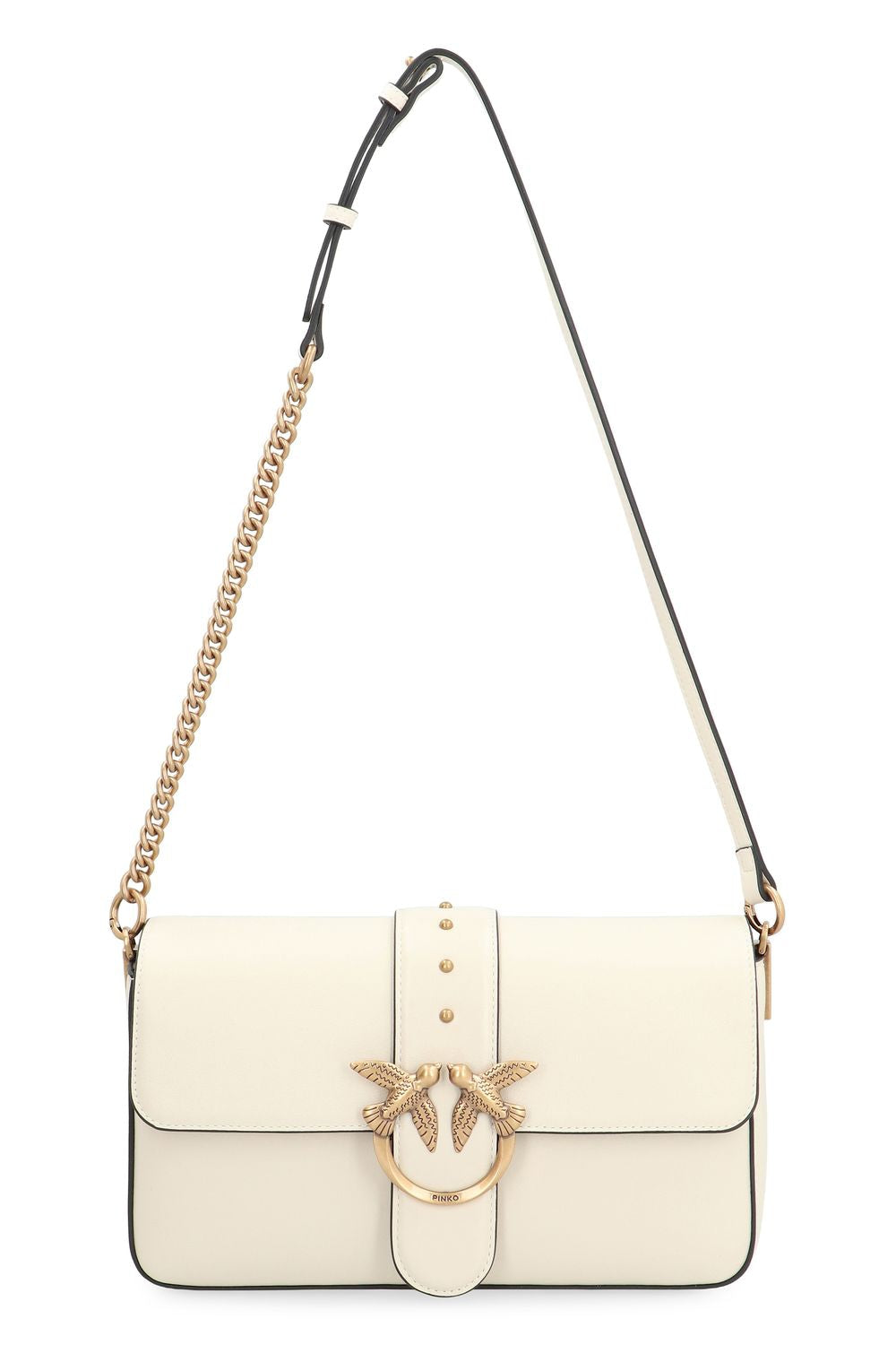 PINKO Slouchy Leather Crossbody Handbag - 27cm Width