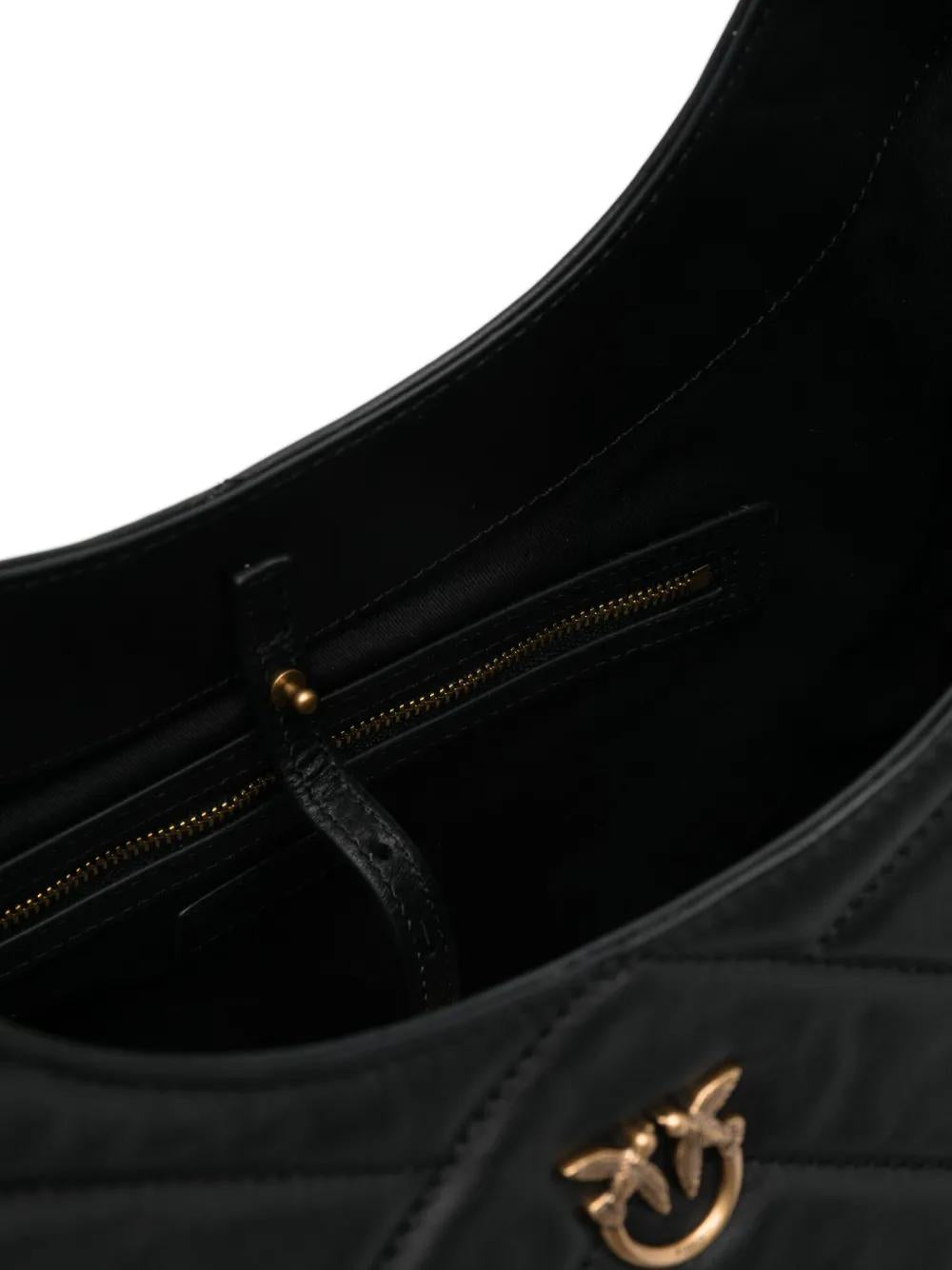 PINKO Quilted Leather Mini Shoulder Handbag