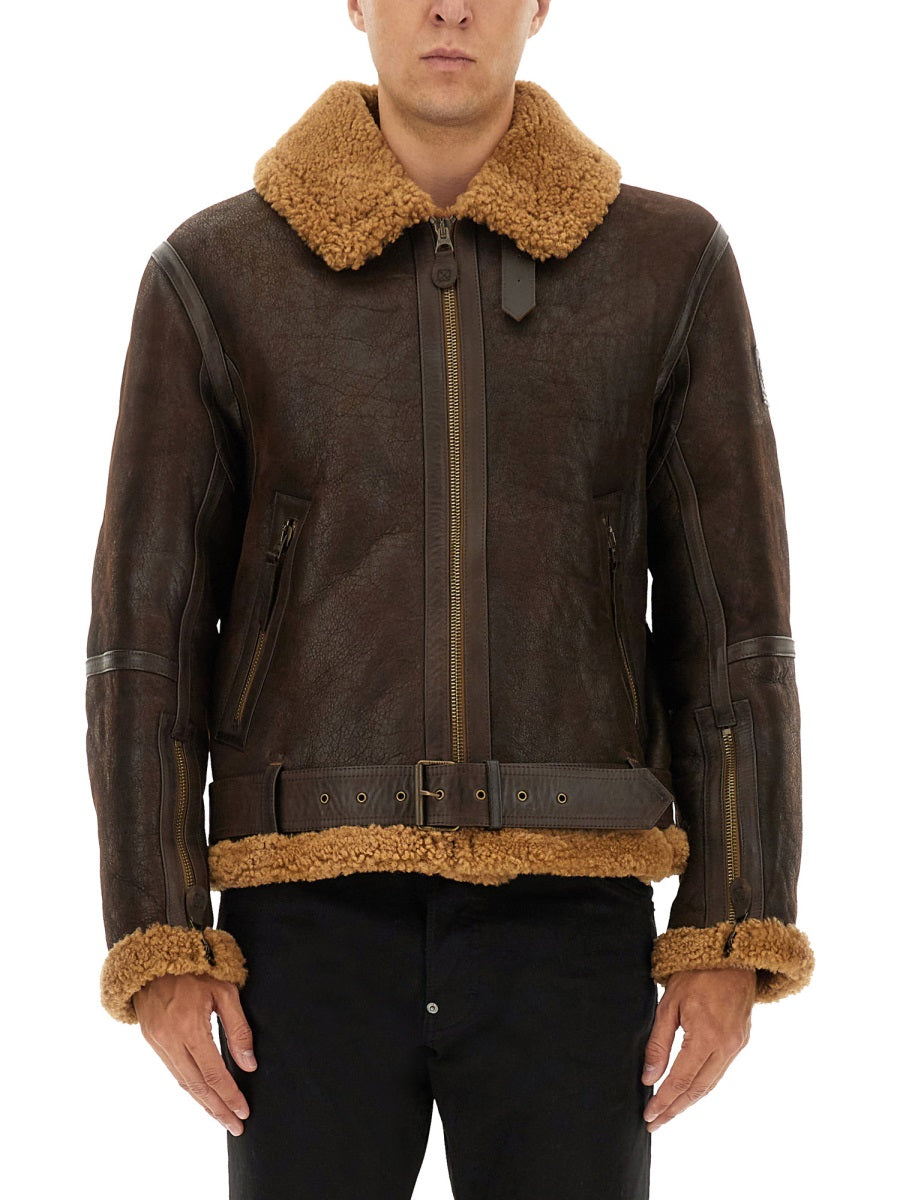 BELSTAFF Men's Leather Wilder Jacket - Size 50