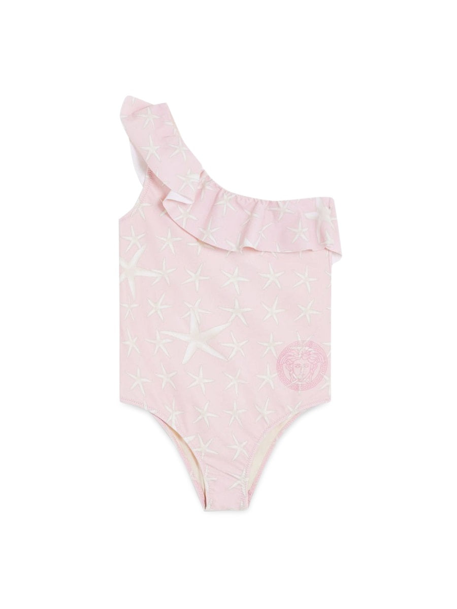 VERSACE Girls' Mini Swim One-Piece with Sea Stars Print