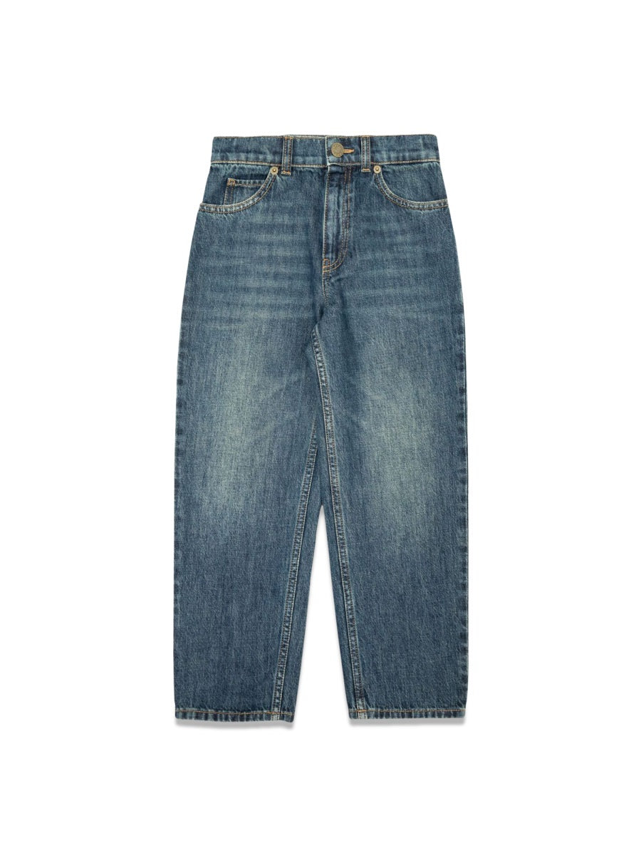 GUCCI Eco Washed Denim Mini Trousers for Kids