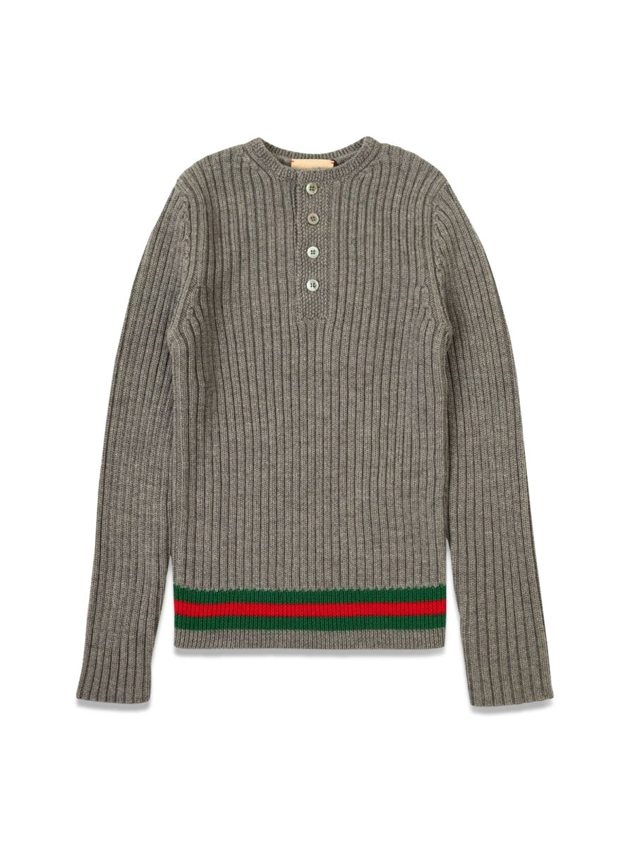 GUCCI Mini Long Sleeve Crew Neck Sweatshirt for Girls