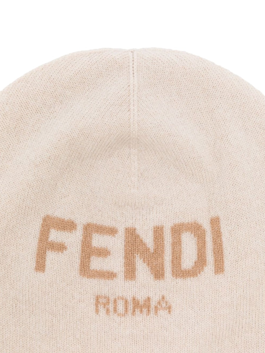 FENDI Luxurious Cashmere Beanie for Kids - Perfect for Winter