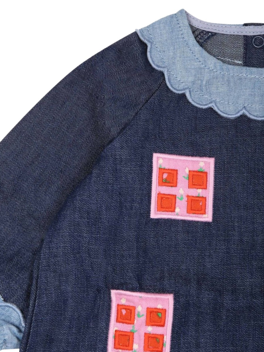 STELLA McCARTNEY Mini Woven Dress for Girls - FW24