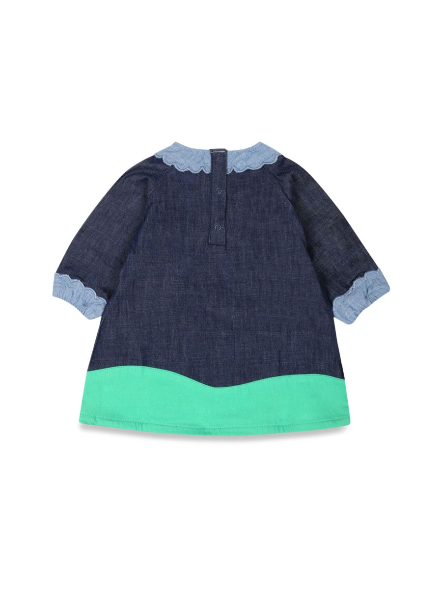 STELLA McCARTNEY Mini Woven Dress for Girls - FW24