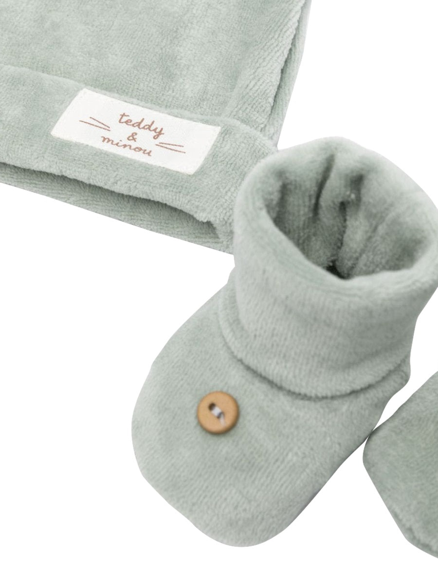 TEDDY & MINOU Cozy Mini Hat and Booties Set