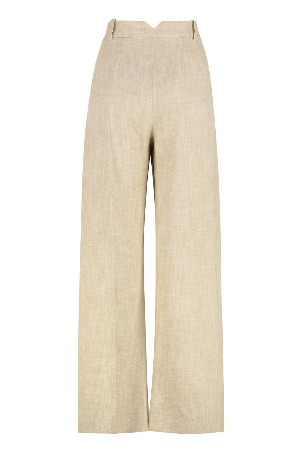 PINKO Wide Leg Trousers with Elegant Front Pleats