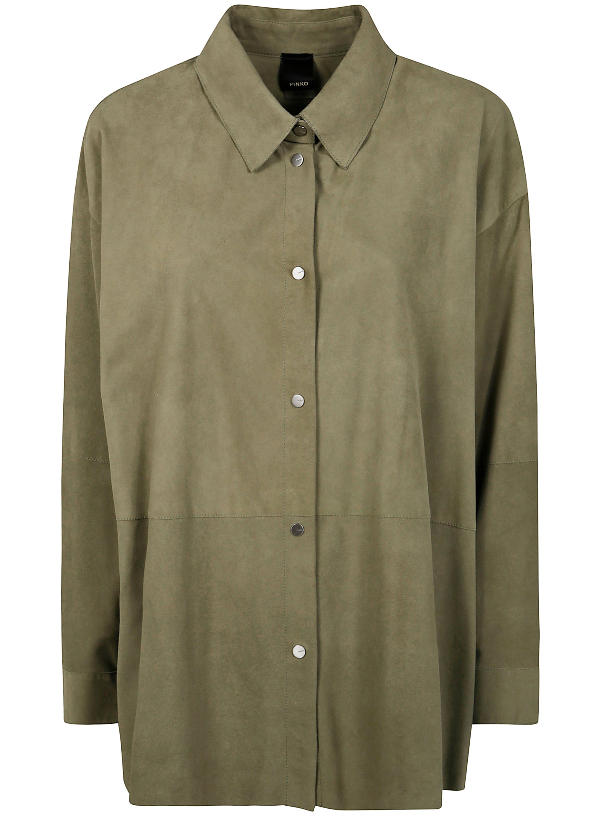 PINKO Suede Ikebana Over Shirt for Women