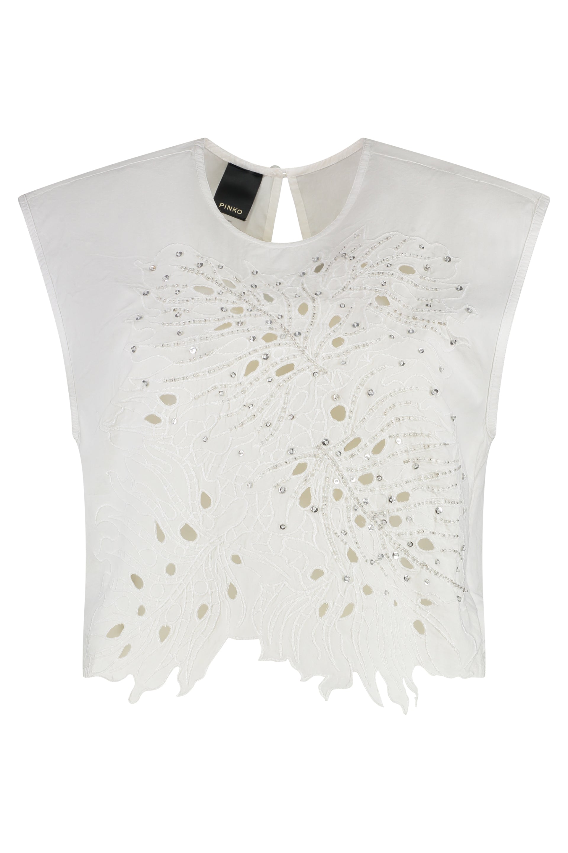 PINKO True Colors Cotton Crop Top for Women