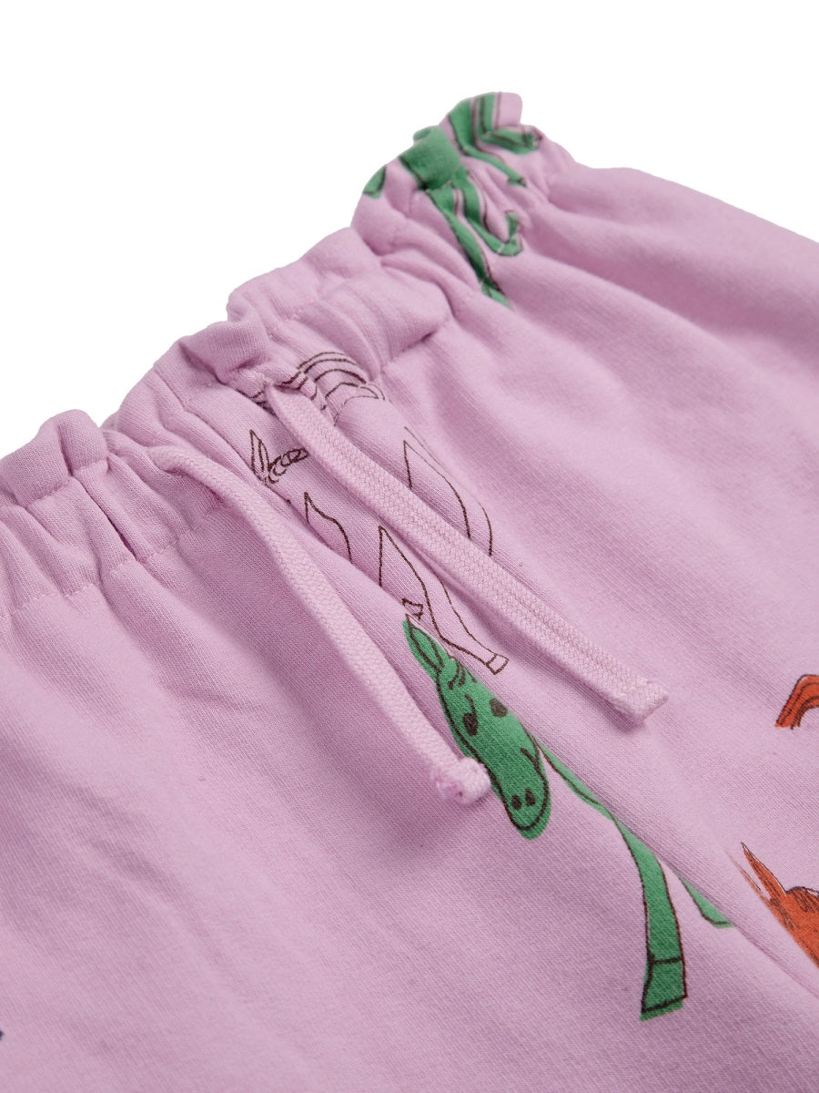 BOBO CHOSES Wonder Horse All Over Paper Handbag Jogging Pants for Kids