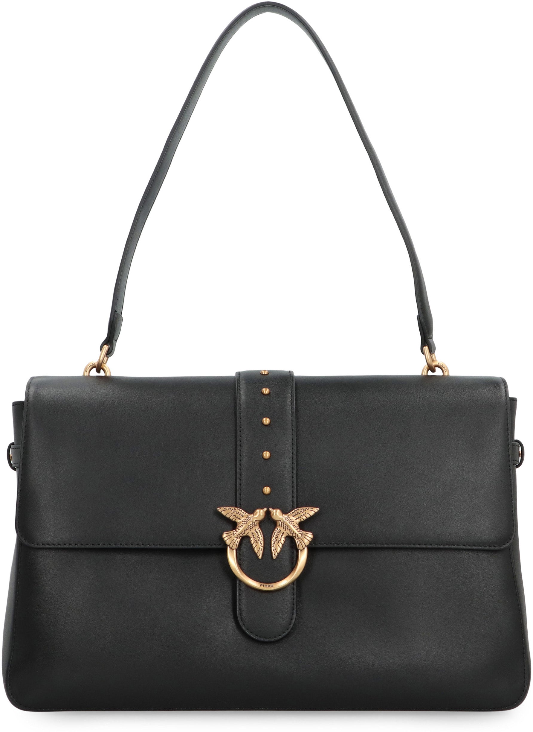 PINKO Maxi Love Slouchy Shoulder Handbag - Elegant Trapezoidal Design